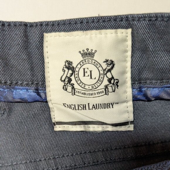 English Laundry Slimmer Straight Leg Pants Mens 40x29 NWT Blue - Picture 10 of 10
